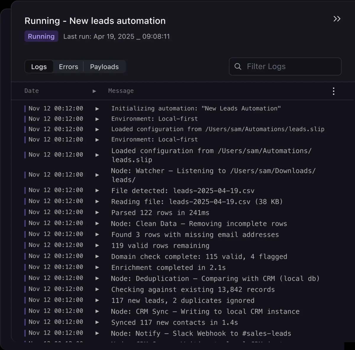 Transaction Dashboard